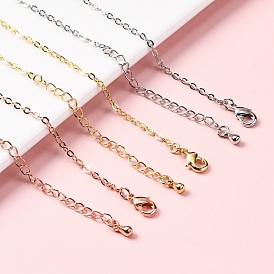 Регулируемая стойка покрытие латунный кабель цепочка браслеты для женщин, без кадмия и без свинца, 901 застежка из нержавеющей стали, долговечный