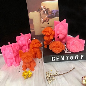 Dog DIY Silicone Candle Molds, for Candle Making
