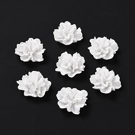 Opaque Resin Cabochons, DIY for Mobile Phone Decoration & Bobby Pin Accessories, Flower