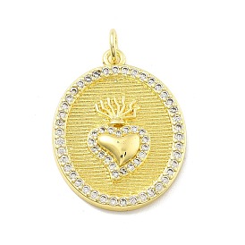 Стойка металлическая латунная микропрофилированная кубическая циркония подвески, сердце любовь, с целью перехода в кольце, без свинца и без кадмия, долговечный, реальный 18 k позолоченный