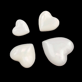 Opaque Resin Decoden Cabochons, Heart