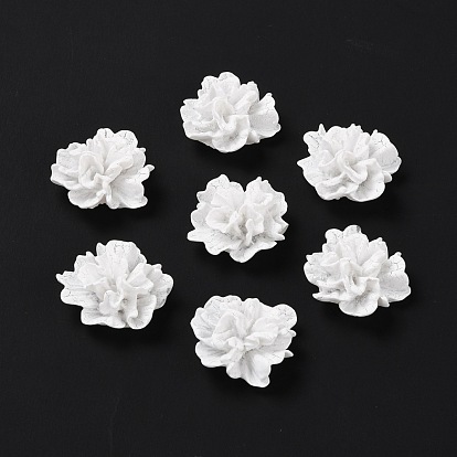Opaque Resin Cabochons, DIY for Mobile Phone Decoration & Bobby Pin Accessories, Flower
