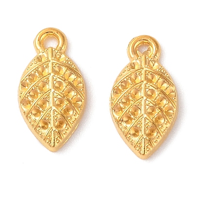 Tibetan Style Alloy Pendants Rhinestone Settings, Cadmium Free & Lead Free, Leaf
