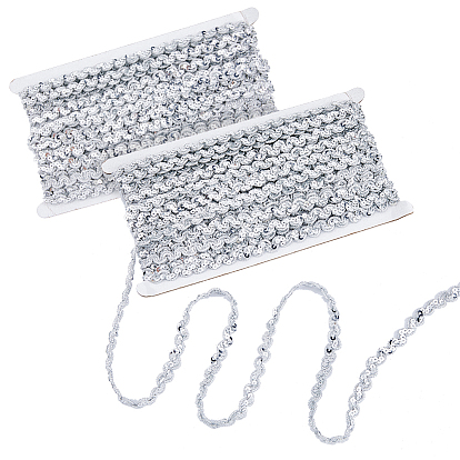 Блестящая металлизированная лента из полиэстера, с пластиковой пайеткой из пвх, аксессуары для одежды