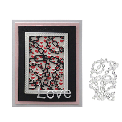 Carbon Steel Cutting Dies Stencils, for DIY Scrapbooking/Photo Album, Decorative Embossing DIY Paper Card, Cable Chains