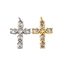 Латунные микро проложить кубического циркония подвески, крестик, с целью перехода в кольце, долговечный, без кадмия и без свинца, стойки покрытие
