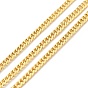 Rack Plating Brass Curb Chains, Soldered, with Spool, Long-Lasting Plated, Lead Free & Cadmium Free & Nickel Free