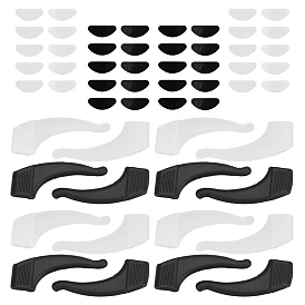 Gorgecraft Silicone Eyeglasses Ear Grip, with Silicone D-shaped Eyeglass Nose Pads, for Glasses Accessories