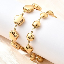 304 браслеты из нержавеющей стали ссылка для женщин, золотые