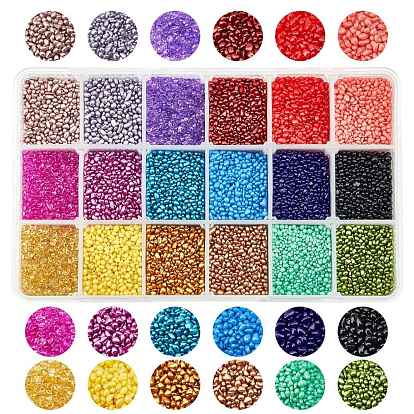 Baking Paint Glass Beads, For Nail Art Decoration Accessories, No Hole/Undrilled, Chips