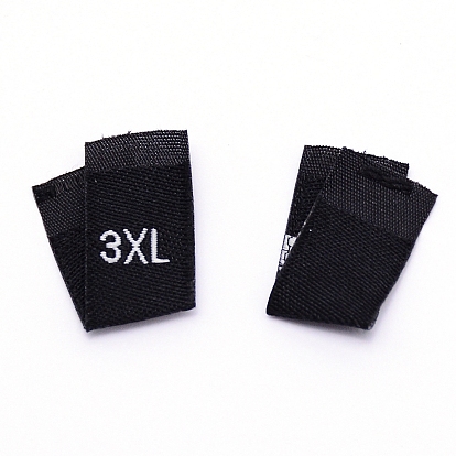 Kleidergrößenetiketten, gewebte Handwerksetiketten, zum Nähen von Kleidung, xs / s / m / l / xl / xl / xl
