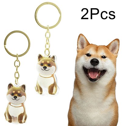 Брелоки из железа и пластика, собака, Памятные капсулы из шерсти домашних животных