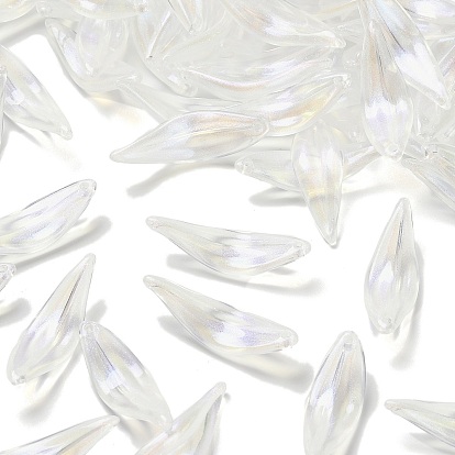 Прозрачные акриловые подвески, лист, с блеском порошок