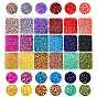 Perles de verre de peinture de cuisson, pour nail art accessoires de décoration, pas de trous / non percés, puces