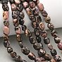 Rhodonite naturelles brins de perles, pierre tombée, nuggets