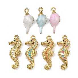 304 нержавеющей стальной эмали подвески, реальный 18 k позолоченный, ионное покрытие (ip), cmешанных цветов