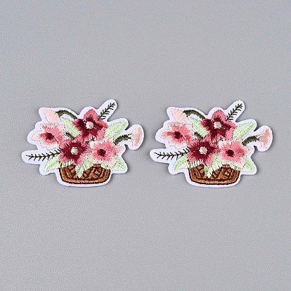 Цветочные аппликации, компьютеризированная вышивка тканью утюжок на / шить на заплатках, аксессуары для костюма
