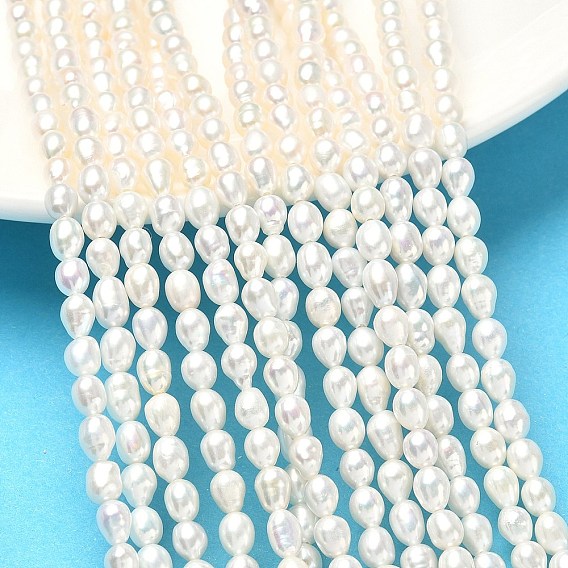Нити из натурального культивированного пресноводного жемчуга, рис, класс 4