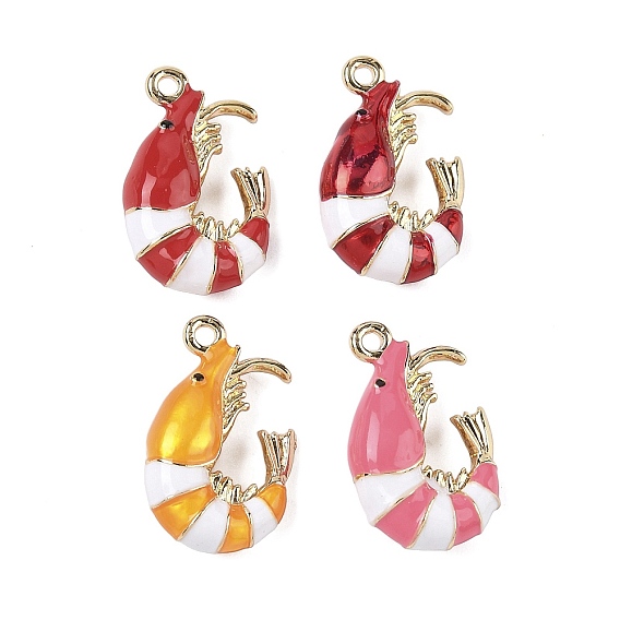 Подвески из эмали и сплава, золотые, очарование раков