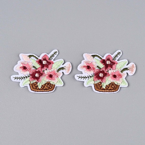 Цветочные аппликации, компьютеризированная вышивка тканью утюжок на / шить на заплатках, аксессуары для костюма