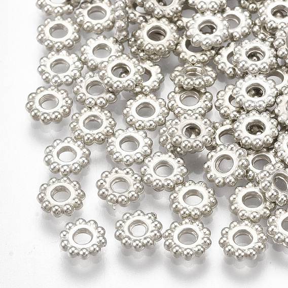 CCB Plastic Spacer Beads, Flower