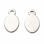 201 Stainless Steel Chain Extender Drop, Stamping Blank Tag, Laser Cut, Teardrop