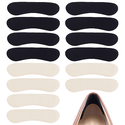10 пар 2 цветов, износостойкие накладки на пятки из волокна, самоклеящиеся накладки на пятки