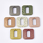 Acrylic Pendants, Square, Spray Painted & Crackle