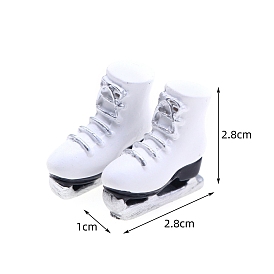 Мини-модель резиновых конькобежных ботинок, аксессуары для кукольного домика с микро-ландшафтом, притворяясь опорными украшениями
