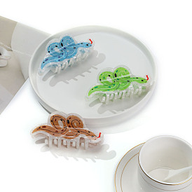 Заколки для волос с когтями из ацетата целлюлозы (смола), змея