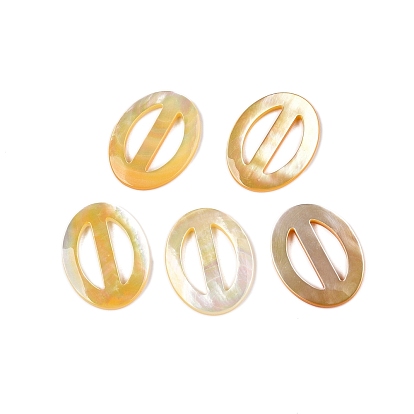 Пряжки-регуляторы Tri-Glide из натуральной ракушки, овальные