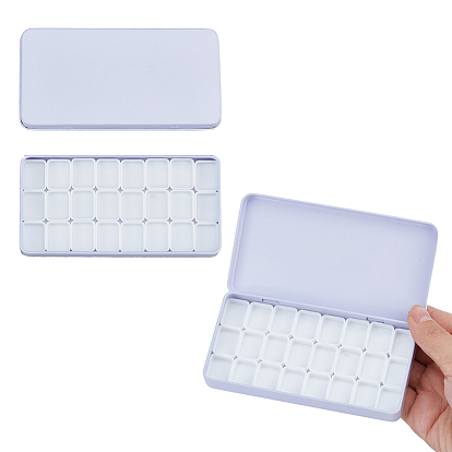 Акварельные краски банки пластик железный ящик, 24 отсеков, ящик для хранения картин, для художественной росписи краски контейнер для хранения