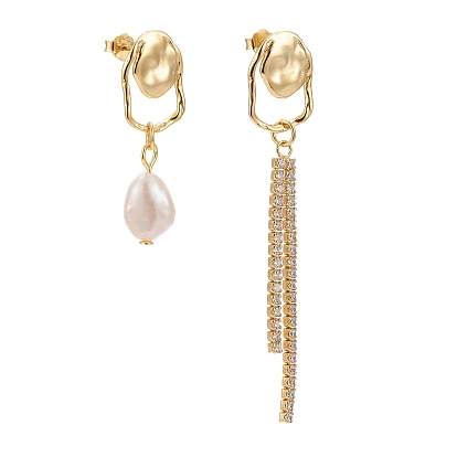 925 серьги из стерлингового серебра, асимметричные серьги, с уха орехов, натуральный жемчуг и прозрачный кубический цирконий, белые