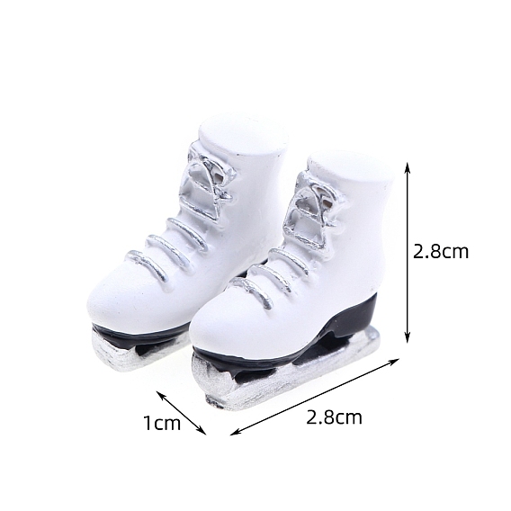 Мини-модель резиновых конькобежных ботинок, аксессуары для кукольного домика с микро-ландшафтом, притворяясь опорными украшениями