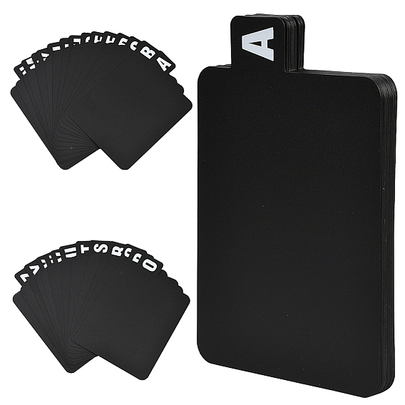 26шт. пластиковые разделители для папок с буквами A–Z, Вкладка индексной страницы для планировщика, блокнота и переплетных листов, прямоугольные