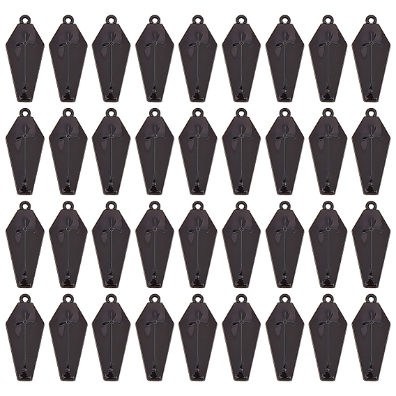 36 шт. Подвески из сплава эмали, гроб с крестиком