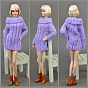 Woolen Doll Sweater Dress, Doll Clothes Outfits, Fit for American Girl Dolls