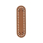 PU Leather Oval Long Bottom for Knitting Bag, Women Bags Handmade DIY Accessories