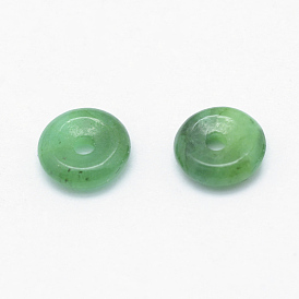 Натуральный маньяк нефрит / бурма-нефрит, окрашенные, пончик / пи-диск