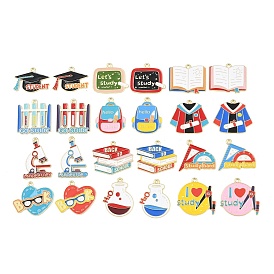 Подвески из эмали и сплава, золотые