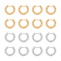 16шт. 2 цвета витые кольца латунные серьги-кольца для женщин