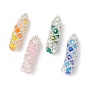 MIYUKI Japanese Seed Beads Beaded Charms, Spiral Column Pendants