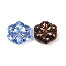 Чешские прессованные стеклянные бусины, цветок