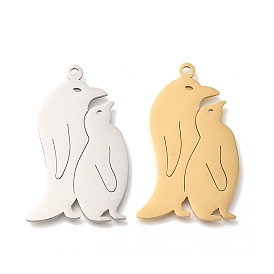 304 подвески из нержавеющей стали, лазерная резка, очарование пингвина