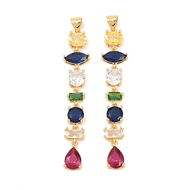 Латуни циркония кубической подвески, слезинки, стойки покрытие, долговечный, без свинца и без кадмия