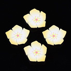 Spray Painted Opaque Resin Cabochons, Flower
