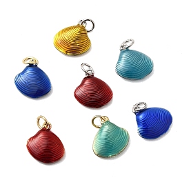 Латунь эмаль прелести, шарм из ракушек, долговечный, без свинца и без кадмия, с целью перехода в кольце, стойки покрытие