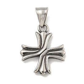 316 Surgical Stainless Steel Pendants, Cross Charm