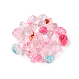 Transparent Acrylic Beads, Heart