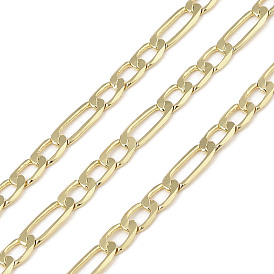 Rack Plating Brass Link Chains, Unwelded, with Spool, Long-Lasting Plated, Cadmium Free & Lead Free